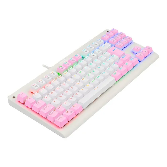 Imagem do produto Redragon Dark Avenger Rgb Branco E Rosa Switch Marrom