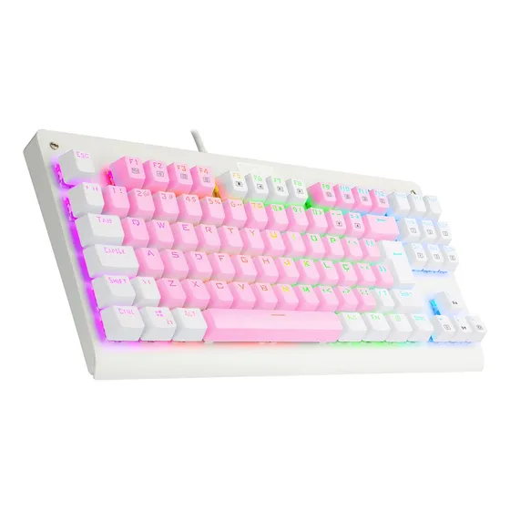 Imagem do produto Redragon Dark Avenger Rgb Rosa E Branco Switch Azul