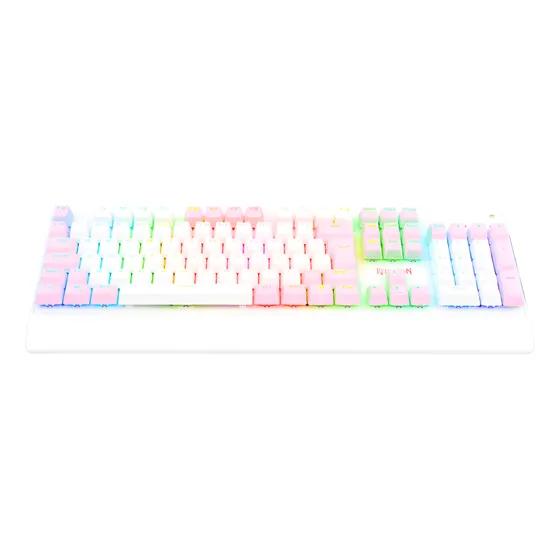 Imagem do produto Redragon Kala Rgb Branco E Rosa Switch Marrom Branco E Rosa Português Abnt2