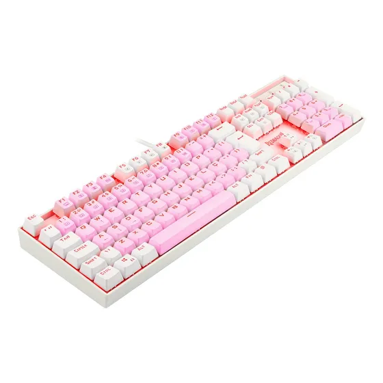 Imagem do produto Redragon Mitra Single Color Rosa E Branco Switch Azul