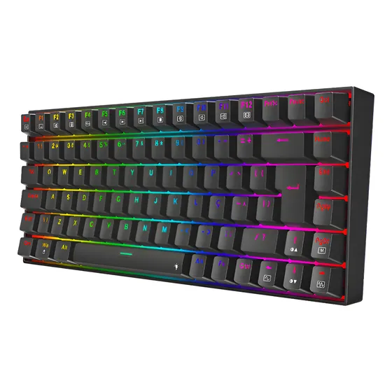 Imagem do produto Redragon Phantom Rgb Preto Switch Marrom Preto Português Brasil
