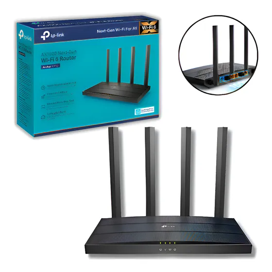 Imagem do produto Roteador Tp-link Ax12 Wifi 6 Archer Ax1500 Dual Band Gigabit Preto