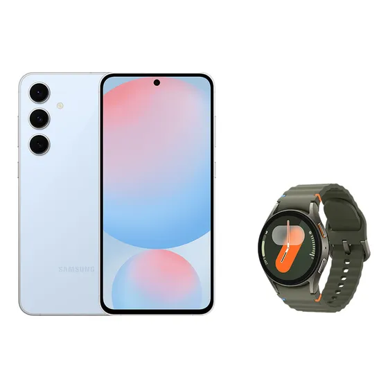 Imagem do produto S24 Fe 256gb - Azul + Galaxy Watch7 Bt 40mm - Verde