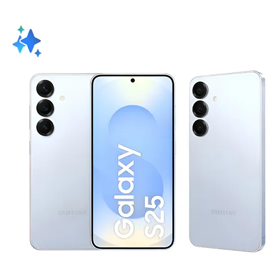Imagem do produto Celular Samsung Galaxy S25 5G, 128GB, 12GB, Câmera Tripla - Azul