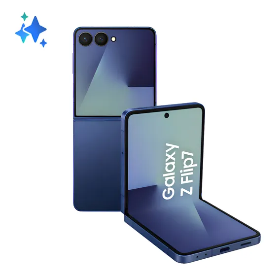Imagem do produto Samsung Galaxy Z Flip7 5g 256gb 12gb Ram, Galaxy AI Azul
