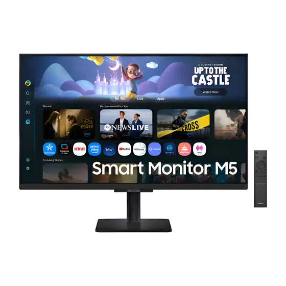 Imagem do produto Smart Monitor Samsung M5 27 , Plataforma Tizen, Usb, Hdmi, Bluetooth, Fhd, Preto, 2025