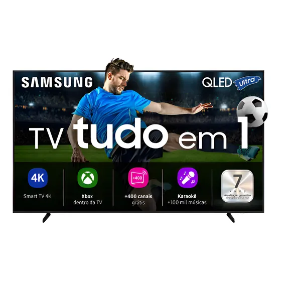Imagem do produto Smart Tv Qn75q7faagxzd Vision Ai 75 Qled 4k 2025 Preto Samsung