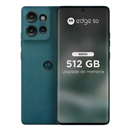Imagem do produto Smartphone Motorola Edge 50 5g - 512gb 24gb (12gb Ram+12gb Ram Boost) 50mp Sony Camera Moto Ai Ultrarresistencia Militar - Green