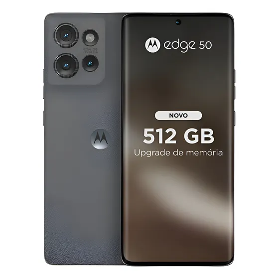 Imagem do produto Smartphone Motorola Edge 50 5g - 512gb 24gb (12gb Ram+12gb Ram Boost) 50mp Sony Camera Moto Ai Ultrarresistencia Militar - Grey