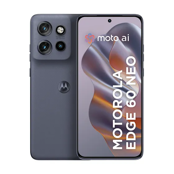 Imagem do produto Smartphone Motorola Edge 60 Neo 5G - 256GB 24GB (12GB RAM + 12GB Ram Boost) 50MP Sony Camera Moto AI e tela 1.5K Super HD - Cinza