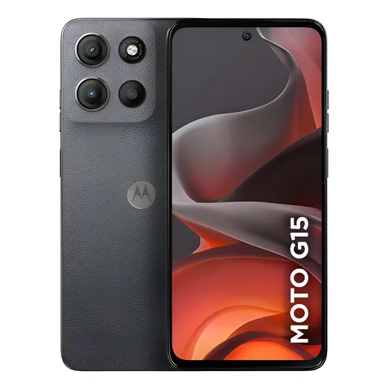 Imagem do produto Smartphone Motorola Moto G15 - 256gb 12gb (4gb Ram+8gb Ram Boost) E Camera 50mp Com Ai E Night Vision Bateria De 5200 Mah Tela Fhd+ 6.7 Com Superbrilho Nfc - Grafite