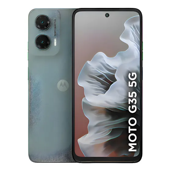 Imagem do produto Smartphone Motorola Moto g35 5G - 256GB 12GB (4GB RAM+8GB Ram Boost) e Camera 50MP com AI NFC Tela 6.7" com Superbrilho - Cinza