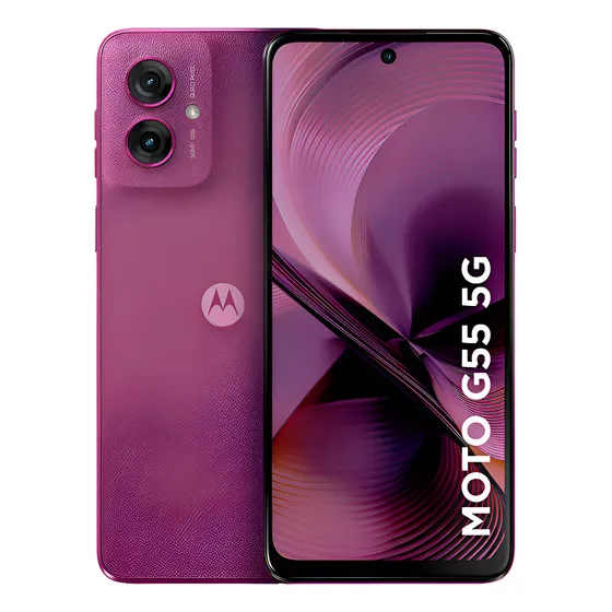 Imagem do produto Smartphone Motorola Moto g55 5G - 256GB 16GB (8GB RAM+8GB Ram Boost) e Camera 50MP com AI NFC Tela 6.5" com Superbrilho - Rosa
