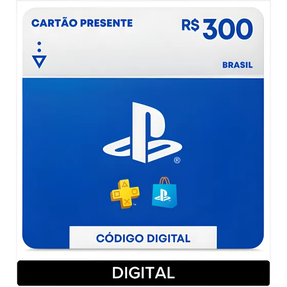 Imagem do produto Sony PlayStation Store Gift Card R$ 300 (Digital)
