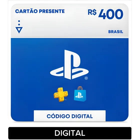 Imagem do produto Sony PlayStation Store Gift Card R$ 400 (Digital)