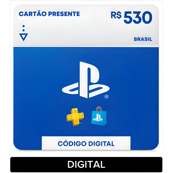 Imagem do produto Sony PlayStation Store Gift Card R$ 530 (Digital)