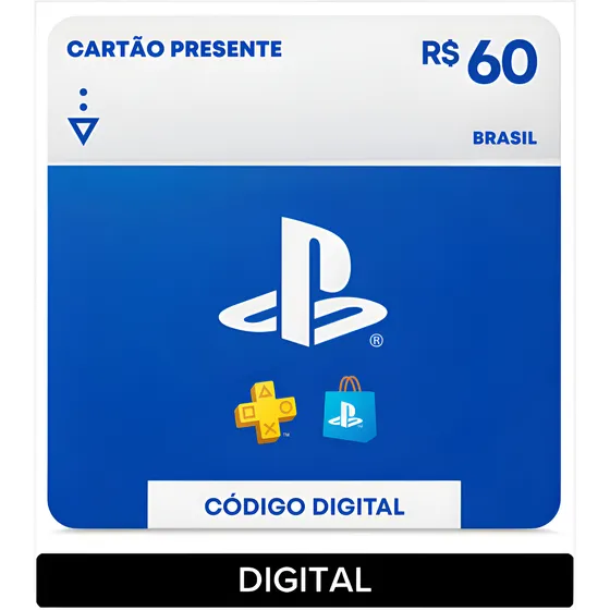 Imagem do produto Sony PlayStation Store Gift Card R$ 60 (Digital)