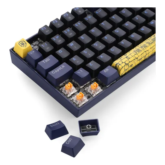 Imagem do produto Teclado Alianca Do World Of Warcraft Blizzard Preto E Azul Cor de teclado Azul-marinho Idioma Inglês US