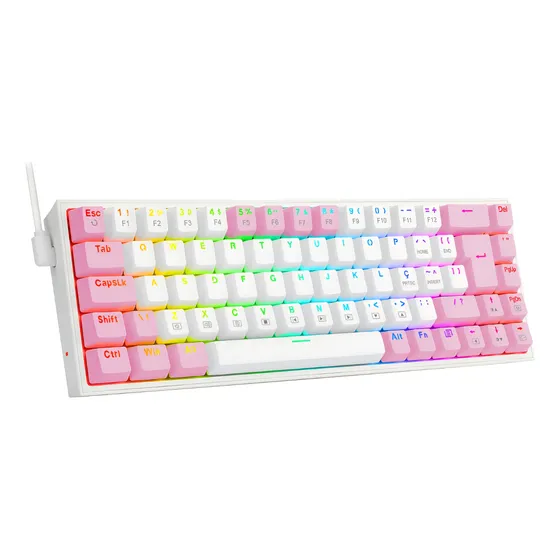 Imagem do produto Teclado Gamer Mecânico K631WP Castor Rgb Switch Brown ABNT2 Redragon