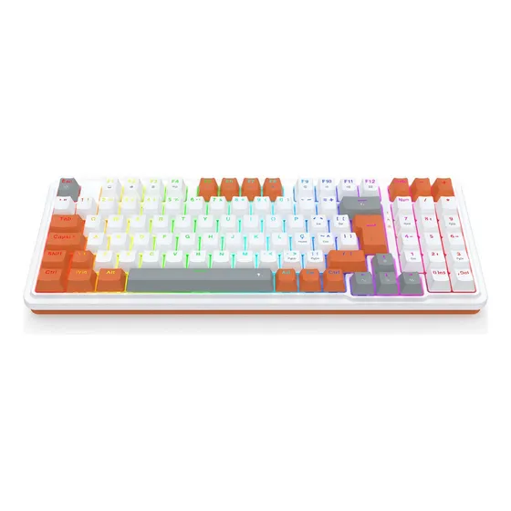 Imagem do produto Teclado Gamer Mecânico Redragon Gloria K664 Outemu Red (br) Cor De Teclado Branco Idioma Português Brasil