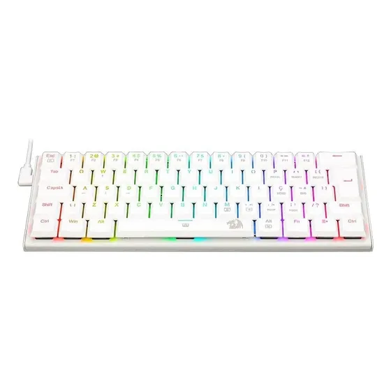 Imagem do produto Teclado Gamer Redragon Anivia Lunar White Rgb Switch Azul Pt Cor de teclado Branco Idioma Português Brasil
