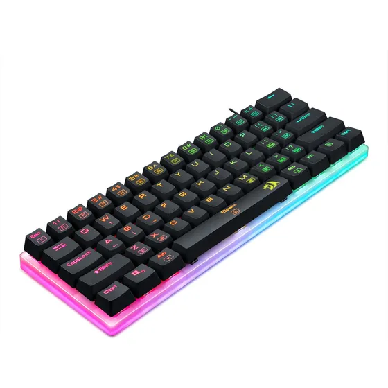 Imagem do produto Teclado Gigante Redragon Alien Rgb Preto Switch Americano Ansi