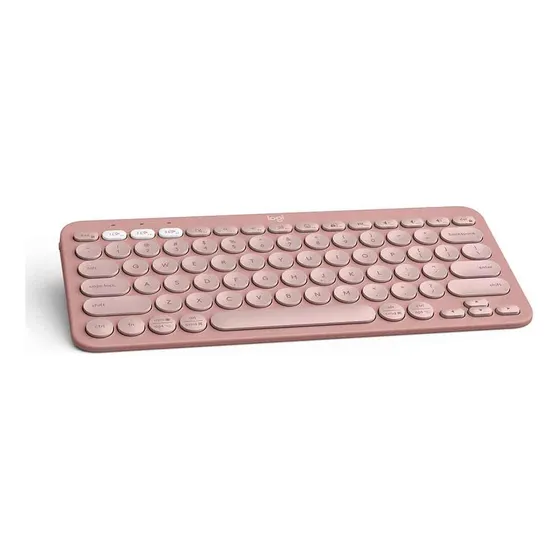 Imagem do produto Teclado Logitech K380 Pebble Keys 2 Rose Sem Fio Rosa