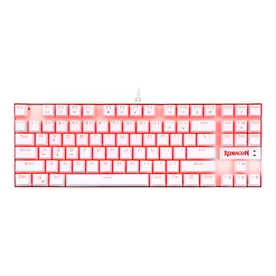 Imagem do produto Teclado Mecânico 552w-2 (pt-brown) Kumara Branco Redragon Lunar White Português Abnt2