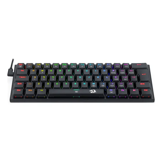 Imagem do produto Teclado Mecânico Gamer Redragon Anivia Rgb Switch Brown Cor de teclado Preto Idioma Português Brasil
