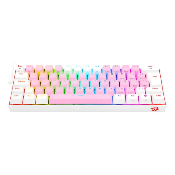 Imagem do produto Teclado Mecânico Gamer Redragon Draconic Pro Rgb Rosa