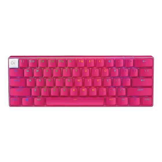 Imagem do produto Teclado Mecanico Logitech Gamer G Pro X 60 S/ Fio Magenta