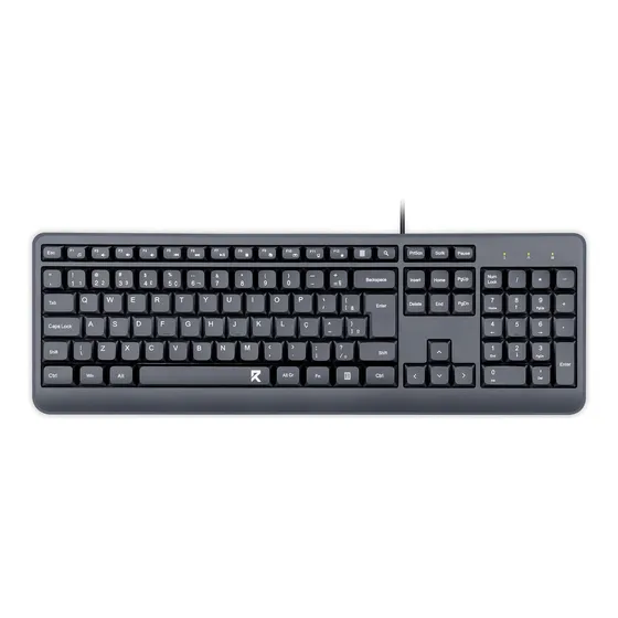 Imagem do produto Teclado Membrana Office Redragon Bk-7092 Pt Preto Inglês Internacional