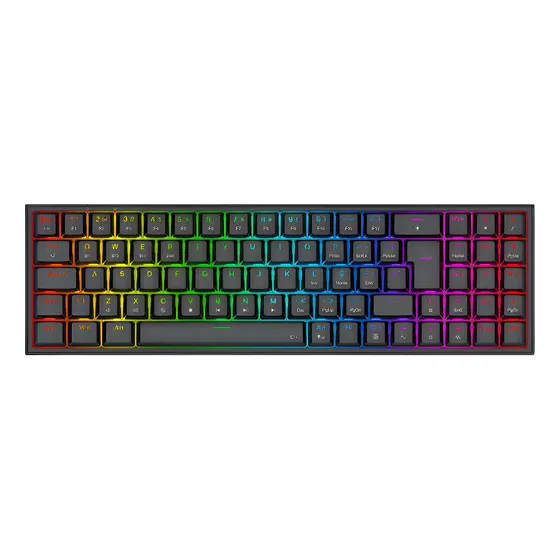 Imagem do produto Teclado Pt-brown Mecânico Gamer Pollux Rgb Preto Redragon Preto ABNT2