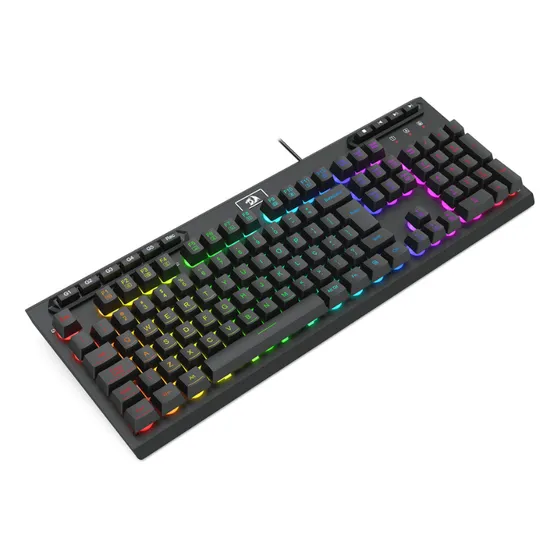 Imagem do produto Teclado Redragon Aditya Rgb Membrana Abnt2 Full-size Preto Idioma Inglês US