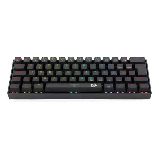 Imagem do produto Teclado Redragon Dragonborn QWERTY Blue português Brasil cor preto com luz RGB