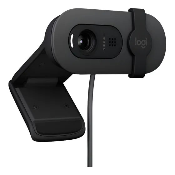 Imagem do produto Webcam Full HD Logitech Brio 100 - Grafite