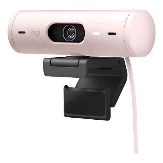 Imagem do produto Webcam Full HD Logitech Brio 500 - Rosa