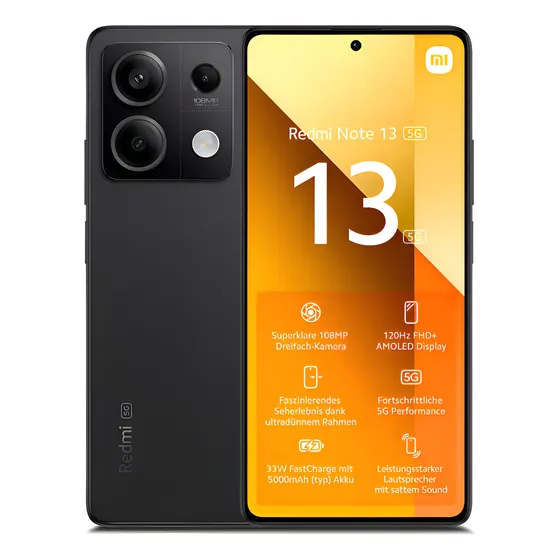 Imagem do produto Xiaomi Redmi Note 13 5G Dual SIM 256GB Preto 8GB RAM